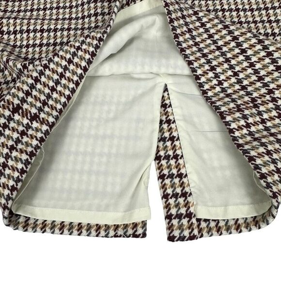 Talbots Women's Houndstooth Wool Blend Skirt size 12 - Picture 5 of 9